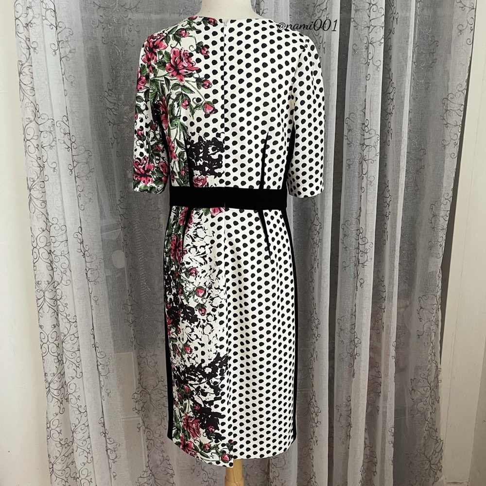 Rickie Freeman for Teri Jon Floral & Polka Dots Dress - Picture 7 of 7